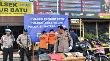 Polsek Pancur Batu Tangkap Pencuri Sepeda Motor, Saat Dikembangkan Puluhan Sepeda Motor Diamankan